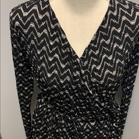 Julian Chang Wrap Cardigan XS, Black and Silver - Picture 6 of 9